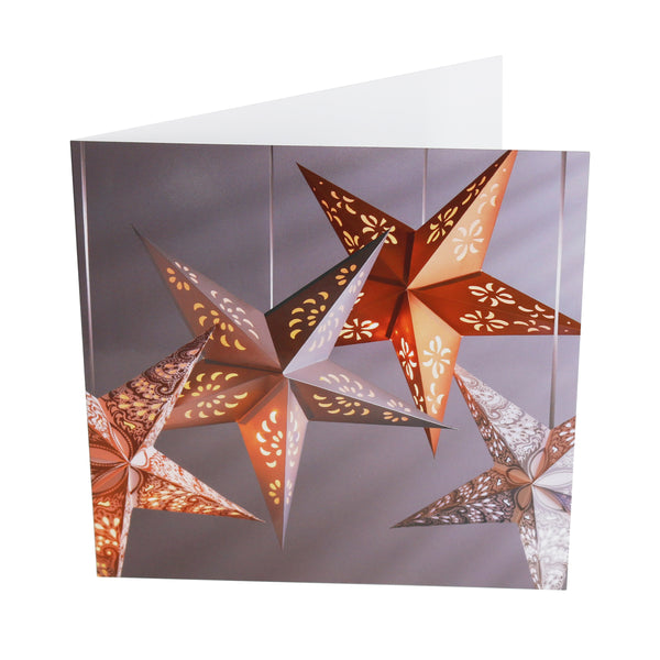 Pack of 8 Paper Hanging Star Eid & Ramadan Cards