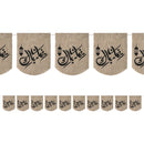 Hessian Arabic Bunting, Balloons & Wooden Hanging Decorations Set 35/21