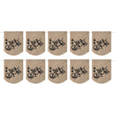 Hessian Arabic Ramadan Mubarak Round Edged Pennant Bunting - 2 meters