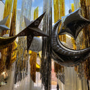 Pack of 2 Silver Crescent Moon Eid & Ramadan Foil Balloon