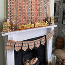 Palestine Embroidery Inspired Natural Hessian Pennant Bunting - 2m