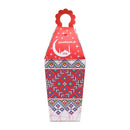 Pack of 12 Red & Silver Pattern Eid Celebration Tall Gift Favour Box