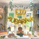 Gold 'Eid Mubarak' Foil Letter Balloons