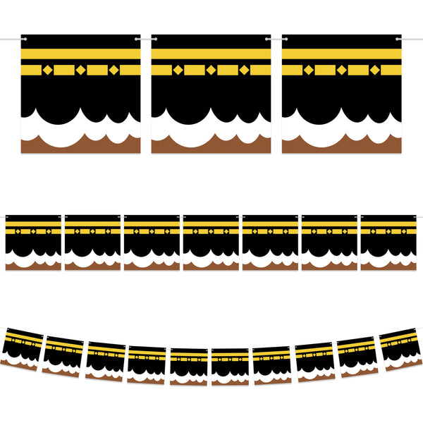 Kaaba Square Card Bunting - 2 meters