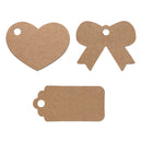 Pack of 24 Plain Rustic Eid Gift Labels with Twine