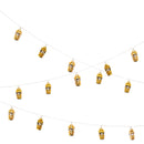 2.5m / 20 LED Gold Lanterns Eid / Ramadan Battery Powered Fairy Lights (EIDL02)