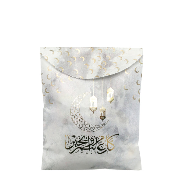 Pack of 20 White Marble Money & Sweets Paper Party Bags