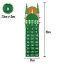 Medina Mosque Green & White Pocket Felt Ramadan Calendar