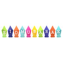 Multicolour Lantern Shaped Eid Mubarak Card Bunting
