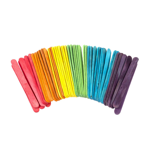 Regular Size Multicolour Wooden Lollipop Sticks - Ramadan Eid Arts & Craft