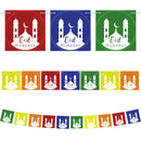 Multicolour 'Eid Mubarak' Mosque Bunting