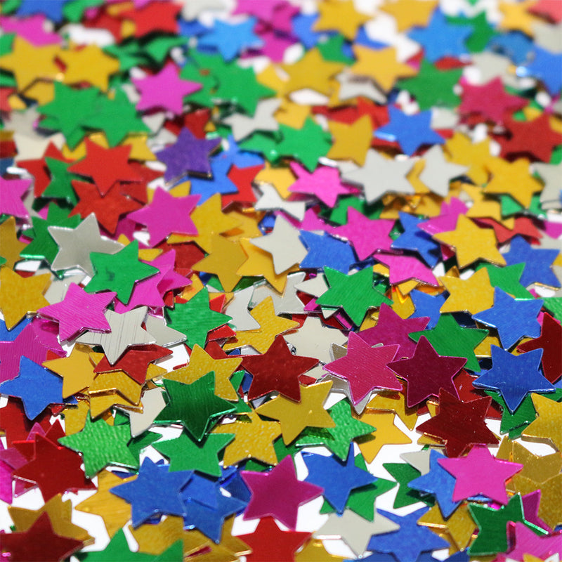 Multicolour Metallic Star Shaped Eid Table Confetti