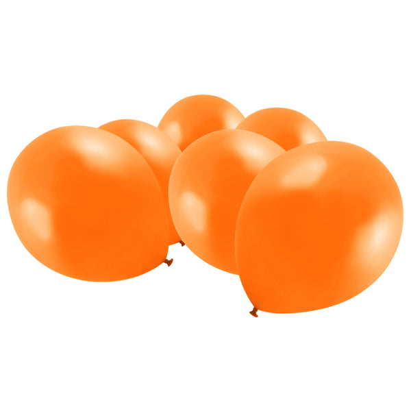 Metallic Orange Latex Eid Party Balloons (20 Pack)