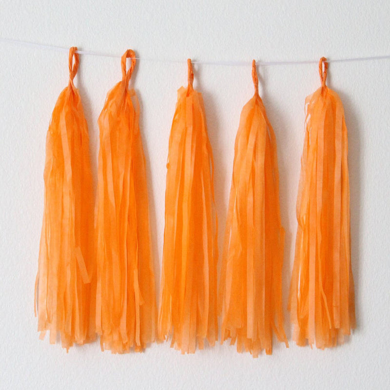 Orange Paper Hanging Tassels Eid & Ramadan Decoration