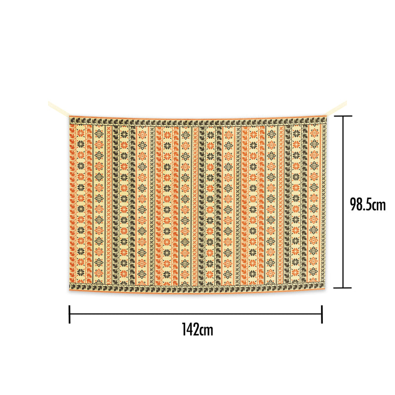 Palestine Embroidery Inspired Hanging Burlap Backdrop (142cm x 98.5cm)