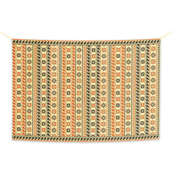Palestine Embroidery Inspired Hanging Burlap Backdrop (142cm x 98.5cm)