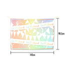 Pastel Coloured 'Eid Mubarak' Hanging Burlap Backdrop (142cm x 98.5cm)