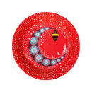 Red Moon & Lantern Eid Party Paper Plates (10 Pack)
