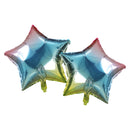 Pack of 2 Rainbow Star Eid & Ramadan Foil Balloon (45cm)
