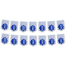Blue Ramadan Mubarak Geometric Pattern Card Bunting