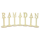 Ramadan Natural Wooden Letters Table Decoration