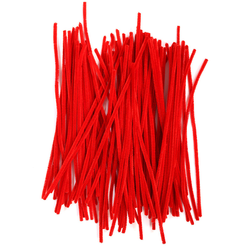 Pack of 100 Red Eid Arts & Craft Pipe Cleaners