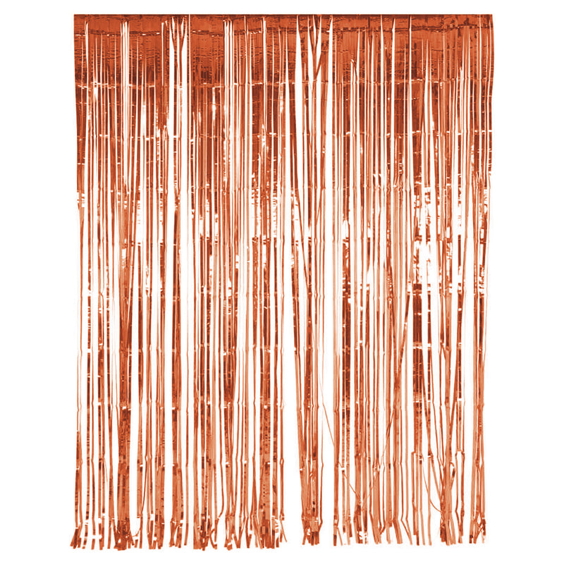 Metallic Rose Gold Foil Tinsel Curtain Backdrop Decoration