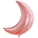 Pack of 2 Rose Gold Crescent Moon Eid & Ramadan Foil Balloon (45cm)