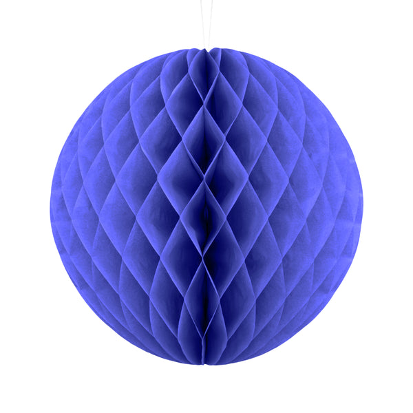 Blue Paper Hanging Honeycomb Sphere Balls Eid Party Decoration