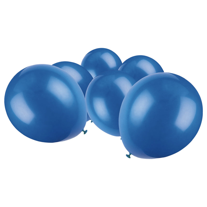 Metallic Dark Blue Latex Eid Party Balloons (20 Pack)