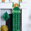 Medina Mosque Green & White Pocket Felt Ramadan Calendar