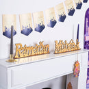 Purple Ramadan Calendar, Bunting & Balloons Decorations Set