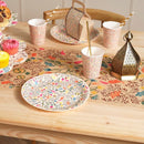 South Asia Paisley Pattern Hessian Table Runner/Throw - 1.55m