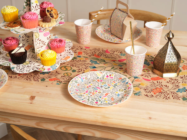 3-Tier South Asia Paisley Pattern Cardboard Cake Stand