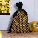 Extra-Large Eid Mubarak Black & Gold Felt Eid Gift Sack