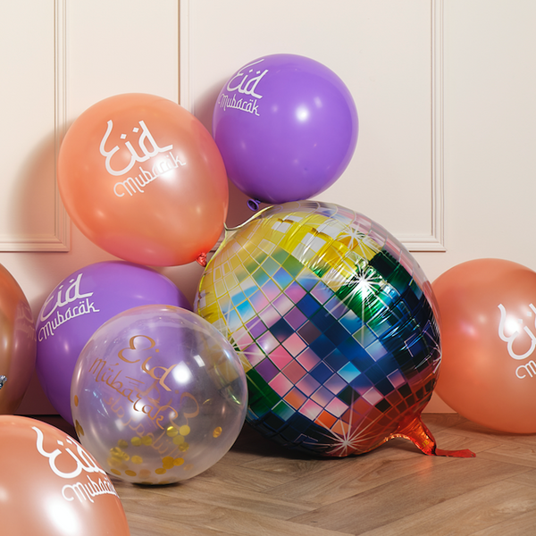 Pack of 2 Multicolour Disco Style Foil Balloons