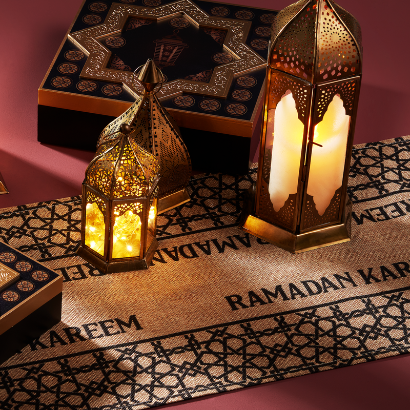 Ramadan Kareem Hessian Table Runner