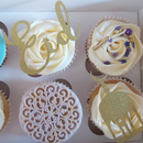 Pack of 20 Gold Glitter Eid Cocktail Sticks