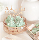 Pack of 20 Gold Glitter Eid Cocktail Sticks