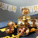 Eid Mubarak Gold & Black Fabric Table Runner