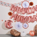 Floral Blossom Ramadan Mubarak Square Card Bunting - 2 meters