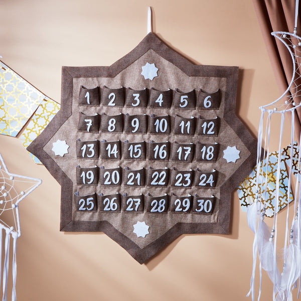 Rustic Shabby Chic Hessian Star Ramadan Calendar