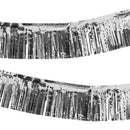 Metallic Silver Foil Self-Adhesive Hanging Garland Decoration - 3 meters