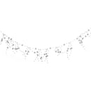 Metallic Silver Artificial Berry Eid Decoration Garland - 2 meters