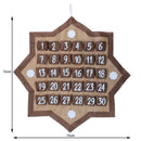 Rustic Shabby Chic Hessian Star Ramadan Calendar