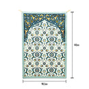 Turkish Ottoman Style Hanging Burlap Backdrop (142cm x 98.5cm)(AH2309)