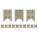 Turkish Ottoman Natural Hessian Pennant Bunting - 2m