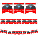 Red Iyi Bayramlar Ertugrul Card Dovetail Eid Bunting - 2 meters