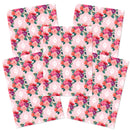 Pink Rose & Lantern Eid Mubarak Wrapping Paper - 70x50cm (5 Sheets)
