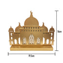 Matte Gold Wooden Mosque Table Centre Decoration(2113-6G)